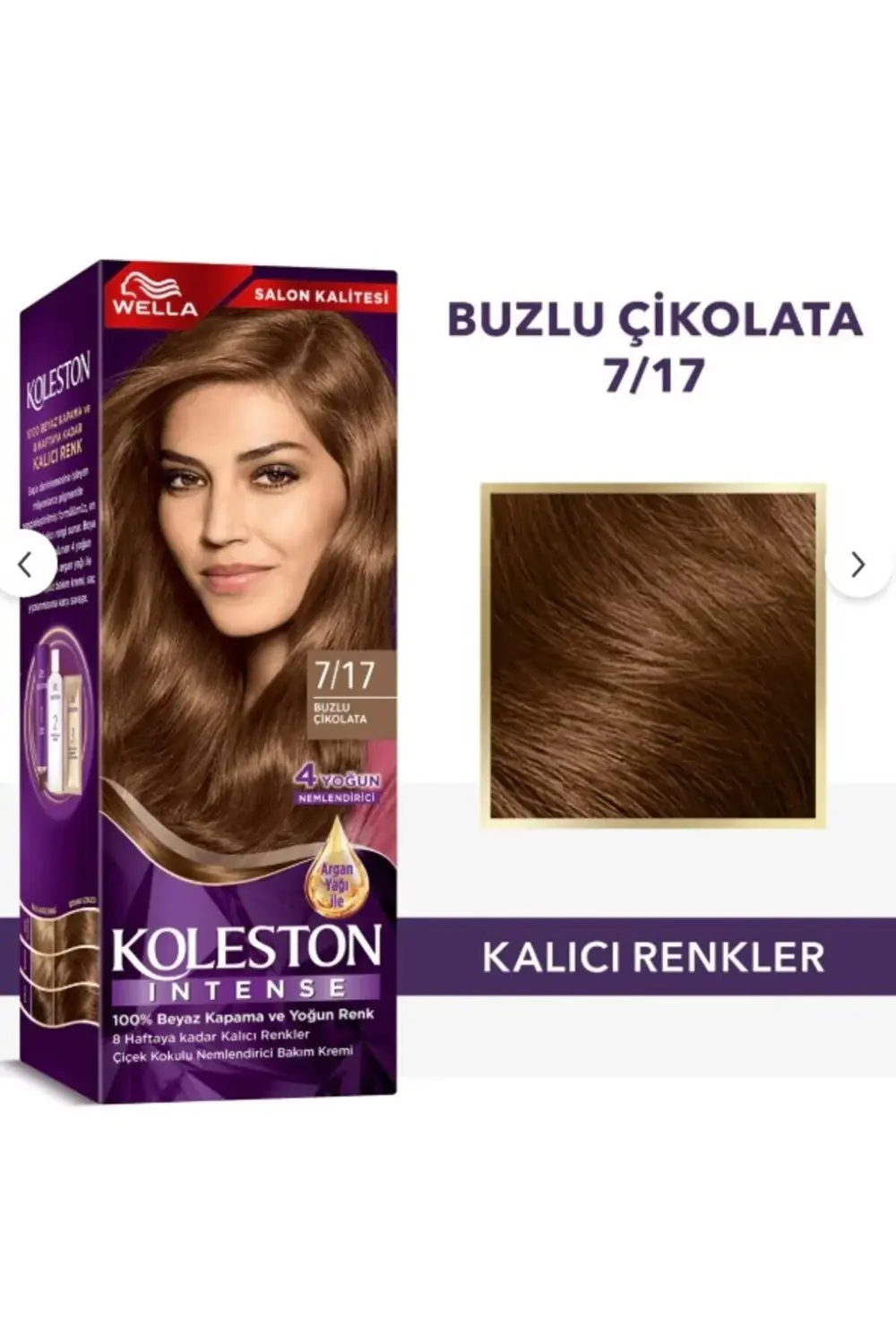 Koleston Intense Saç Boyası 7/17 Buzlu Çikolata - Salon Kalitesi