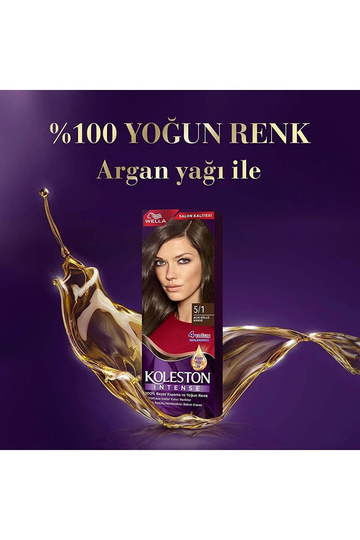 Koleston Intense Saç Boyası 5/1 Ekstra Küllü Kahve - Salon Kalite