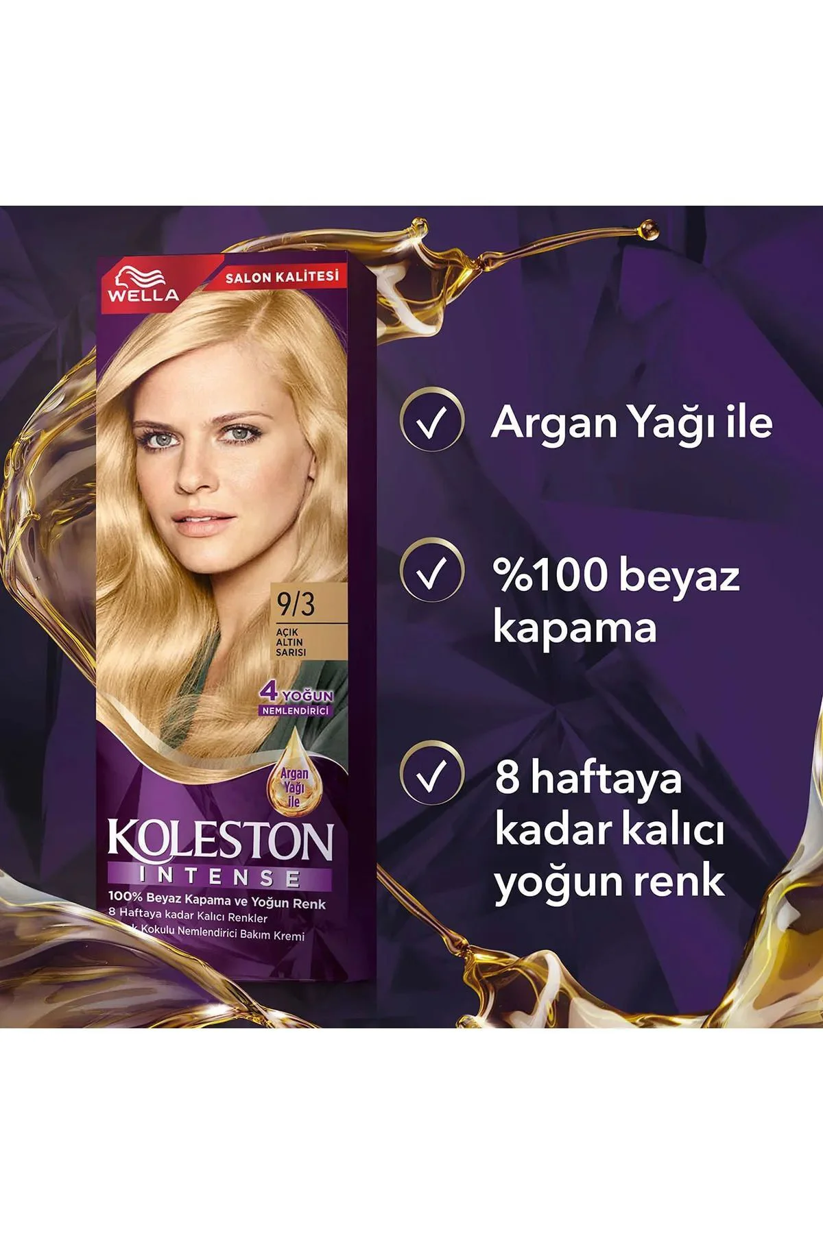 Koleston Intense Saç Boyası 9/3 Açık Altın Sarısı - Salon Kalites