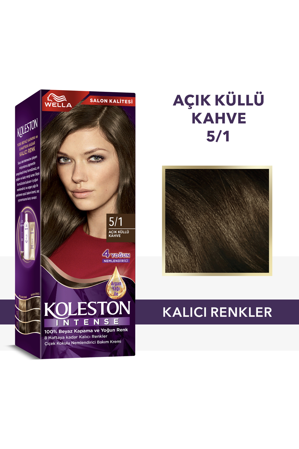 Koleston Intense Saç Boyası 5/1 Ekstra Küllü Kahve