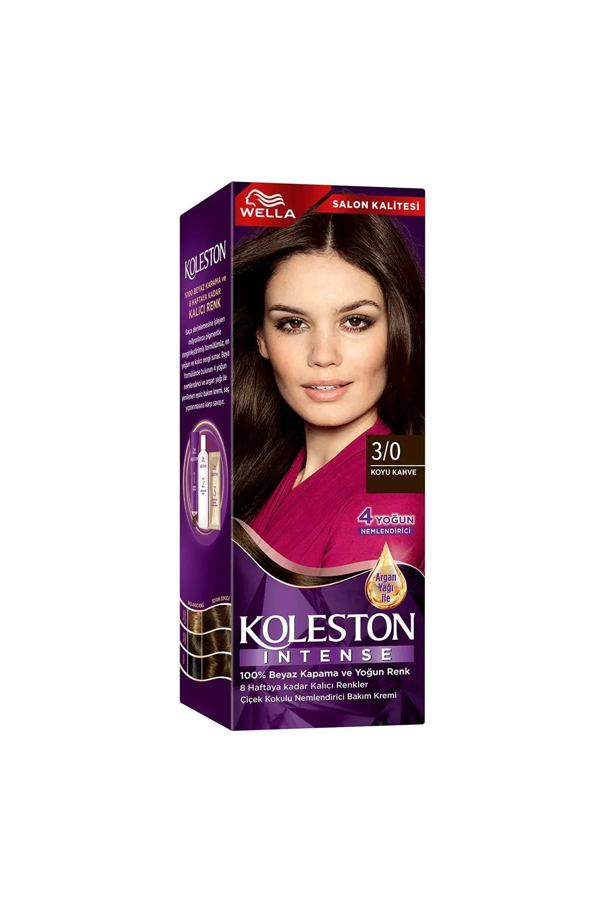 Koleston Intense Saç Boyası 3/0 Koyu Kahve - Salon Kalitesi - Görsel 4