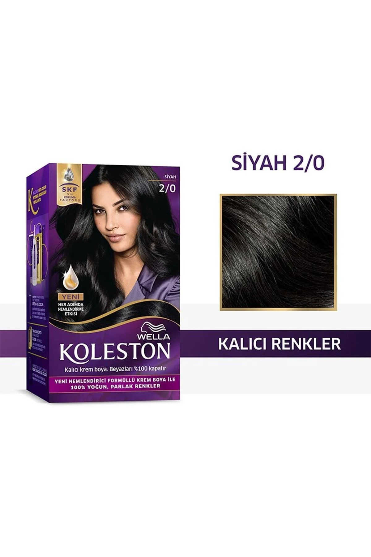 Koleston Kit Saç Boyası 2 0 Siyahı