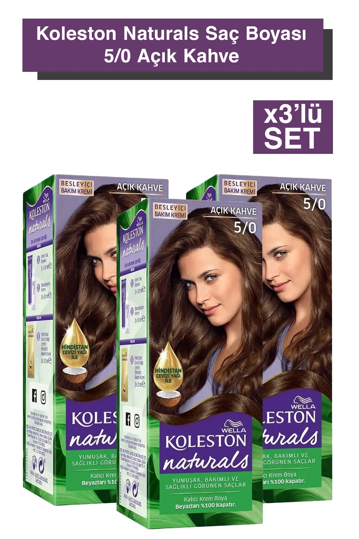 Koleston Naturals 5/0 Açık Kahve Saç Boyası X3 Adet Fiyatı, Yorumları ve Özellikleri