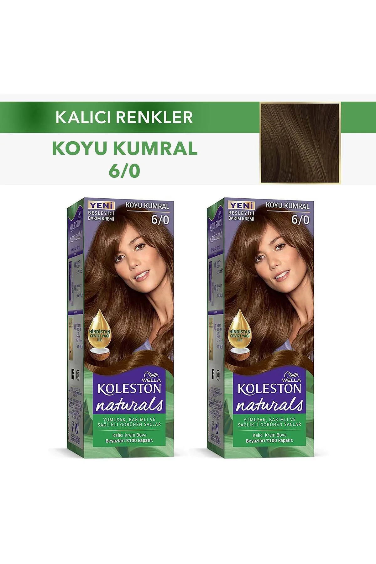 Koleston Naturals 6/0 Koyu Kumral x2 Adet Fiyatı, Yorumları ve Özellikleri