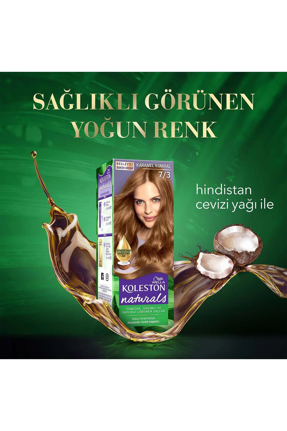Koleston Naturals Saç Boyası 7/3 Karamel Kumral X 2 Adet Koleston Naturals Saç Boyası 7/3 Karamel Kumral X 2 Adet