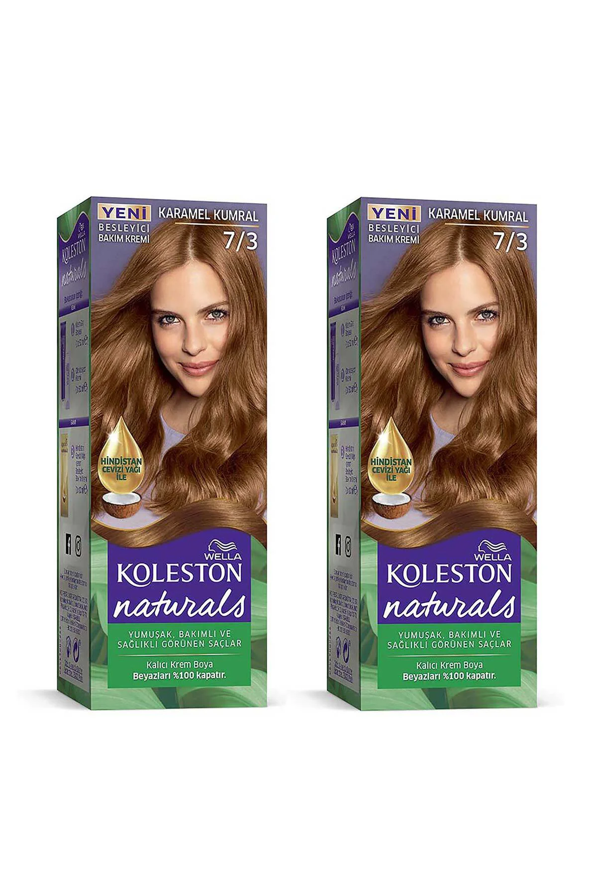Koleston Naturals Saç Boyası 7/3 Karamel Kumral X 2 Adet Koleston Naturals Saç Boyası 7/3 Karamel Kumral X 2 Adet