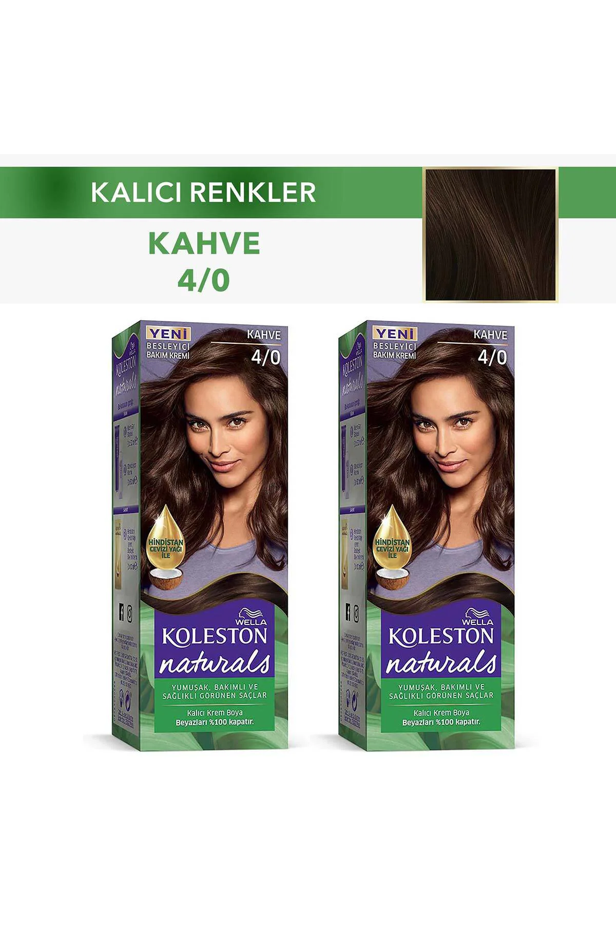 Koleston Naturals Saç Boyası 4/0 Kahve X 2 Adet Fiyatı, Yorumları ve Özellikleri