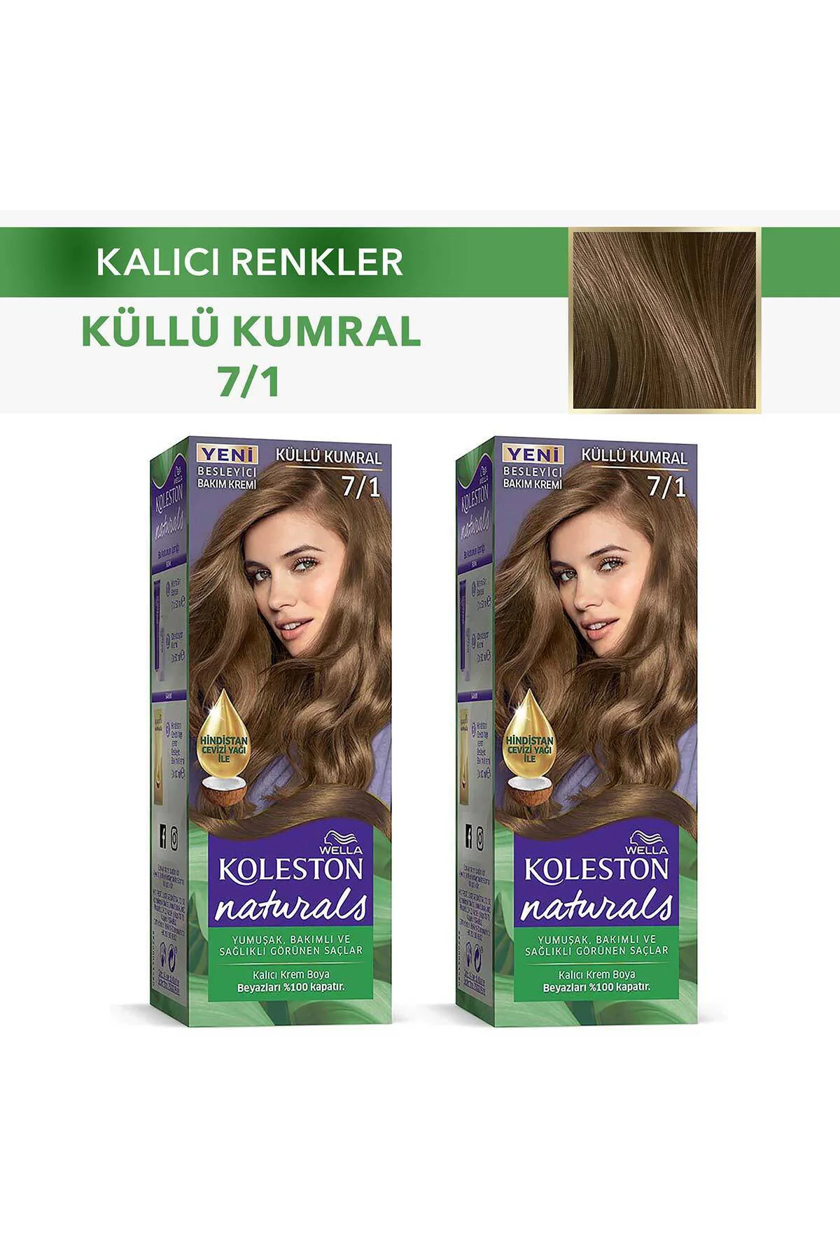 Koleston Saç Boyası Naturals 7/1 Küllü Kumral X 2 Adet Fiyatı, Yorumları ve Özellikleri