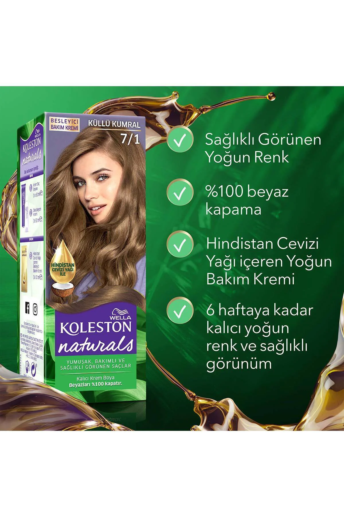 Koleston Saç Boyası Naturals 7/1 Küllü Kumral X 2 Adet Fiyatı, Yorumları ve Özellikleri