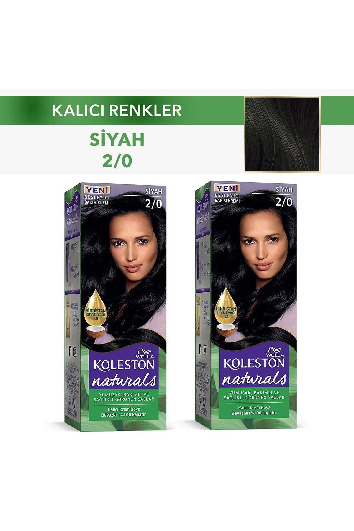 Koleston Saç Boyası Naturals 2/0 Siyah x2 Adet Fiyatı, Yorumları ve Özellikleri