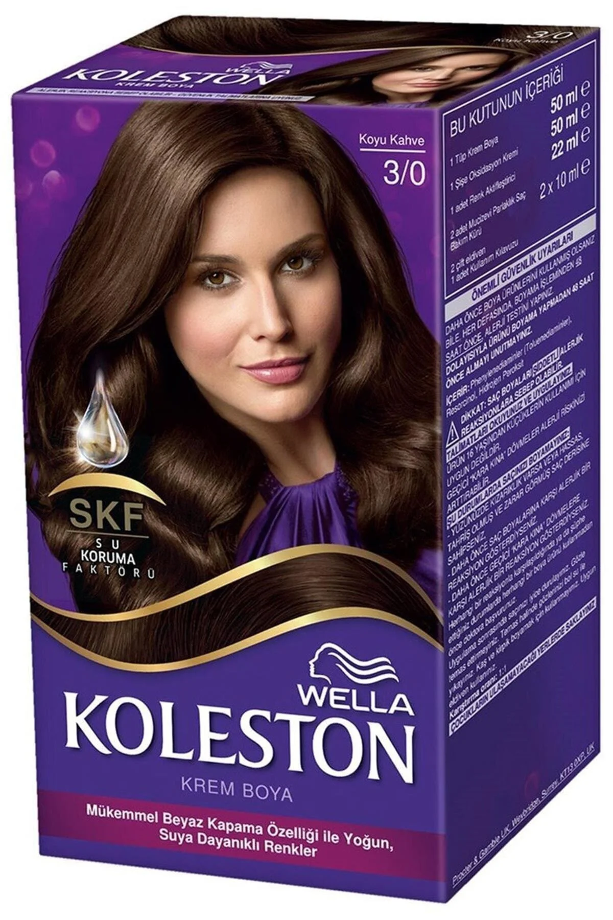 Koleston Süper Saç Boyası Koyu Kahve 3/0 50 Ml Kategori: Saç Boya