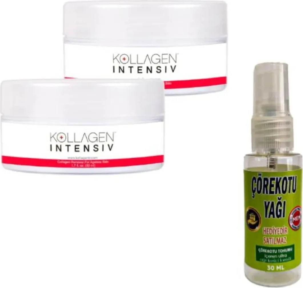 Kollagen Intensiv Zamana Karşı Yüz Bakım Kremi 50ml 2'li Set + Masaj Yağı Fiyatı, Yorumları ve Özellikleri