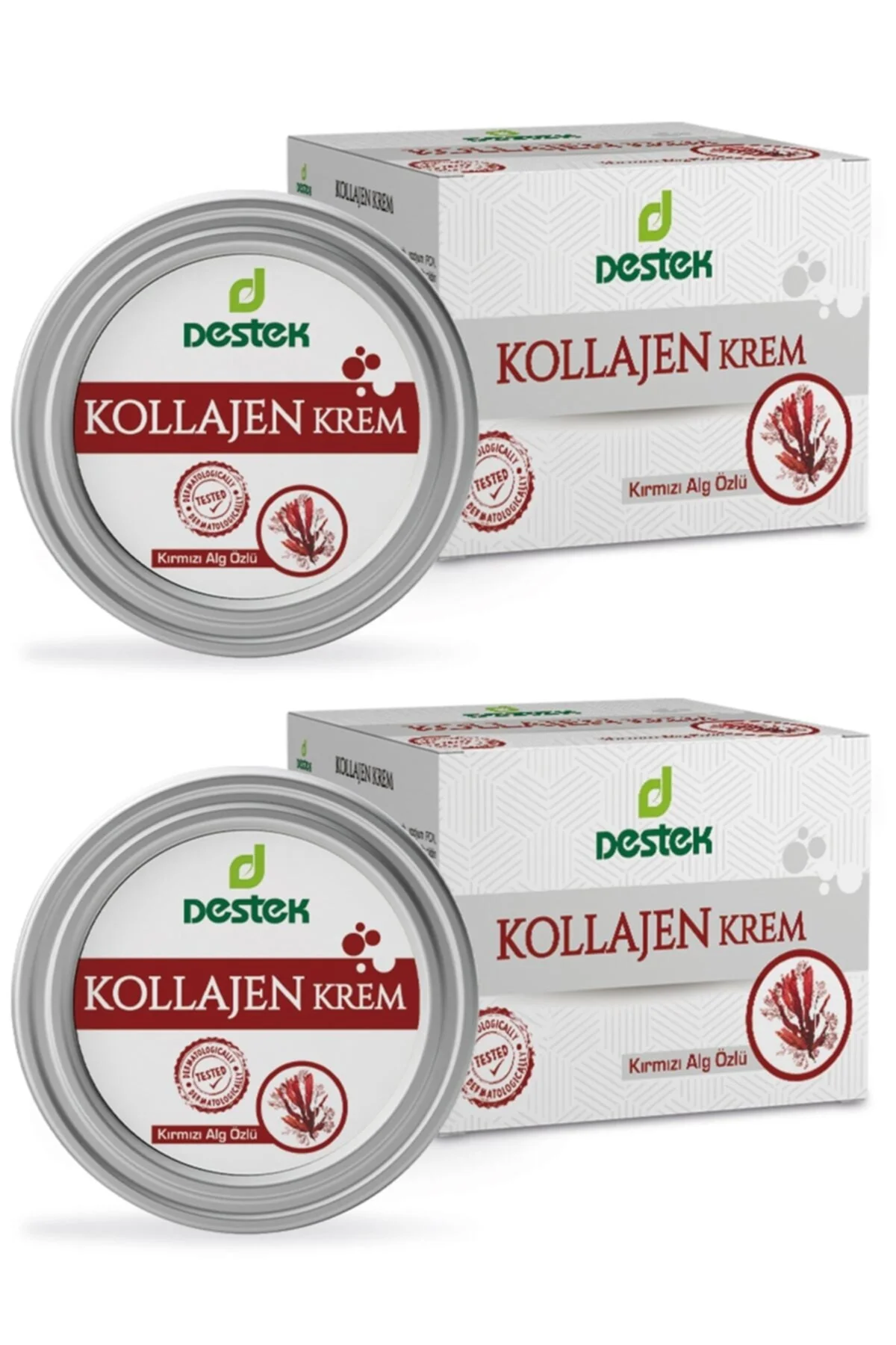 Kollajen Krem 50 Ml X2 Adet (kırmızı Yosun Özlü)