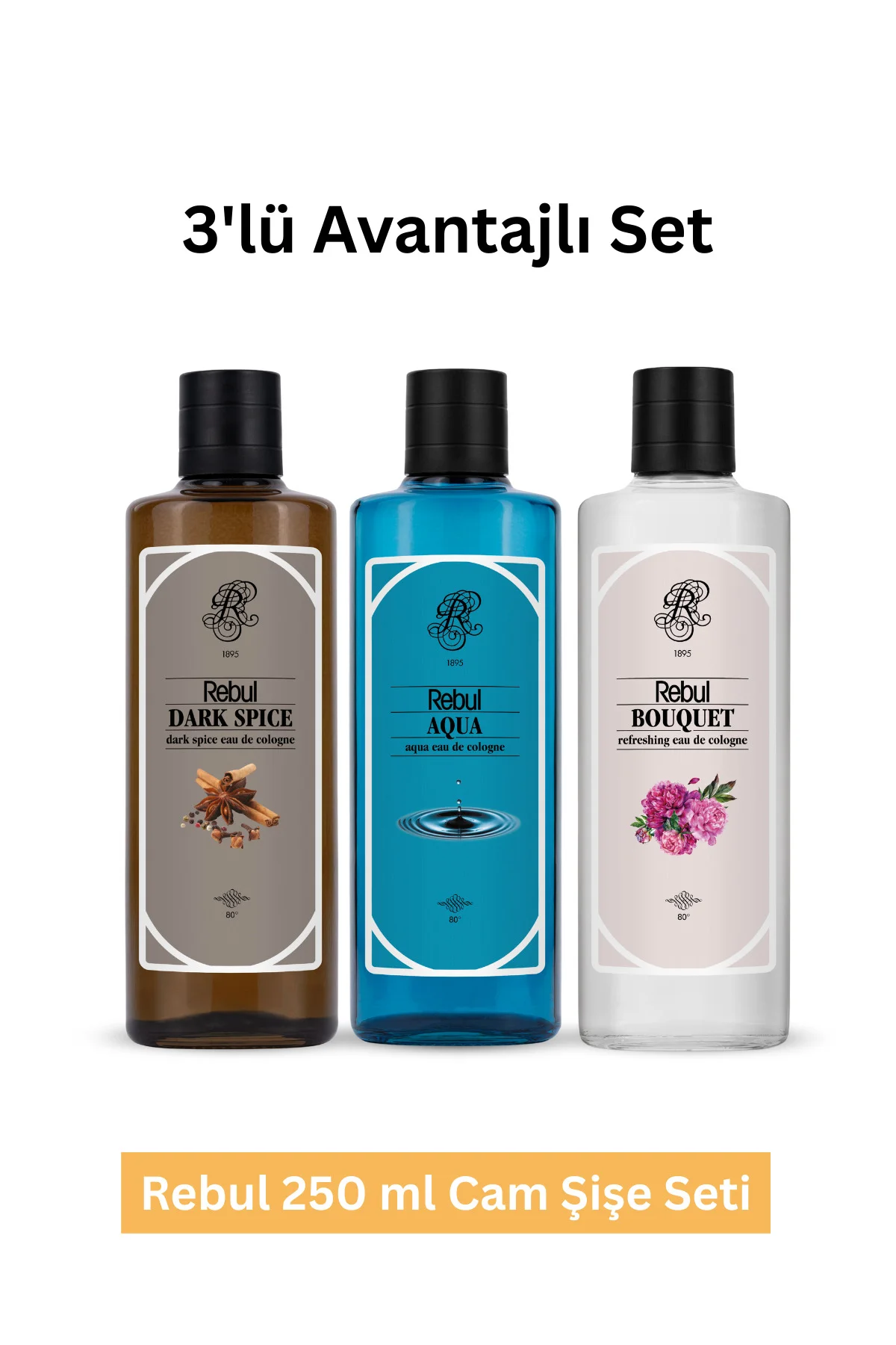 Kolonya Aqua 250 ml Dark Spıce 250 ml Bouquet 250 ml Fiyatı, Yorumları ve Özellikleri