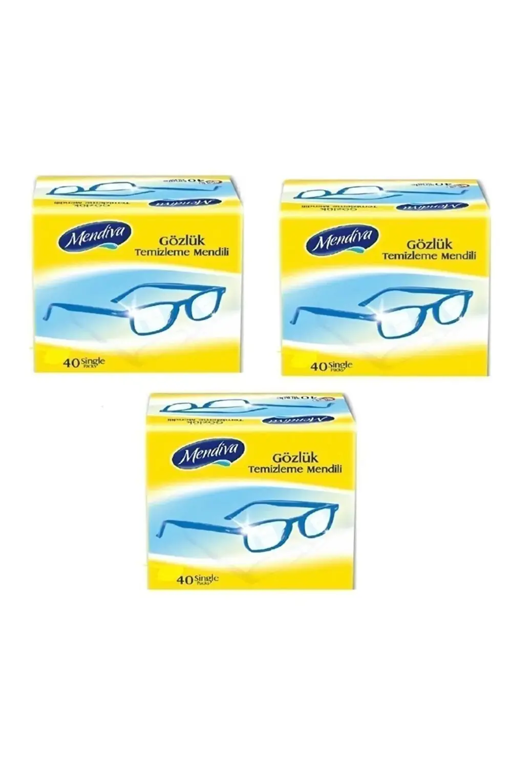 Kolonyali Mendil Gözlük Ekran Kask Temizleme Mendili 4 X 40