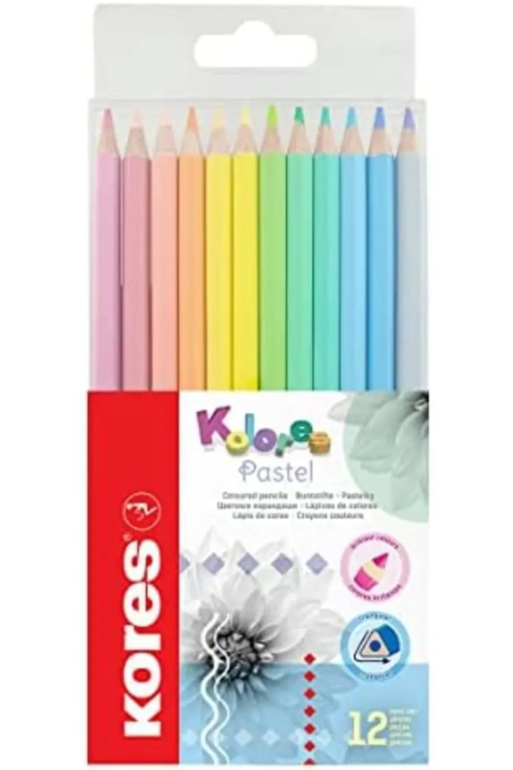 Kolores Pastel 12'li Ahşap Boya Kalemi 1178227
