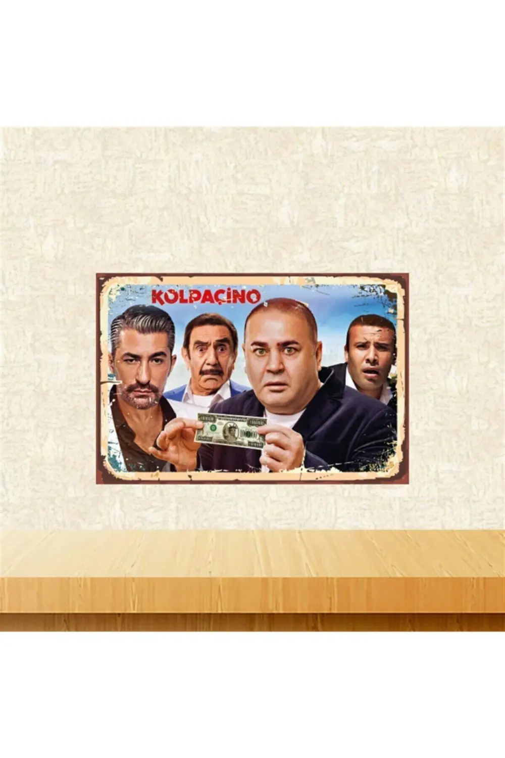 Kolpaçino 20-30 Cm Retro Ahşap Poster Tkfx4374