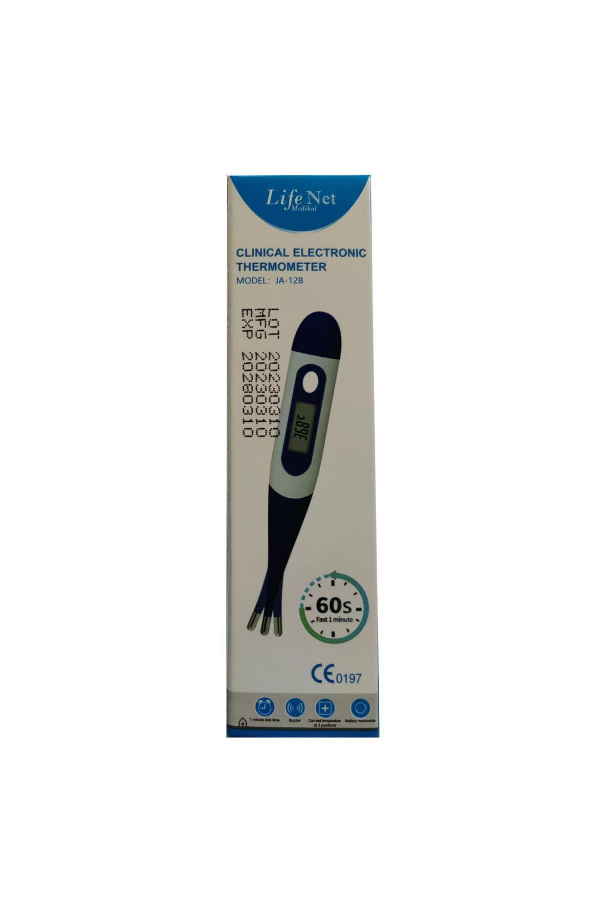 Life Net Medikal Koltuk Alti Ateş Ölçer Esnek Uclu Ja-12B