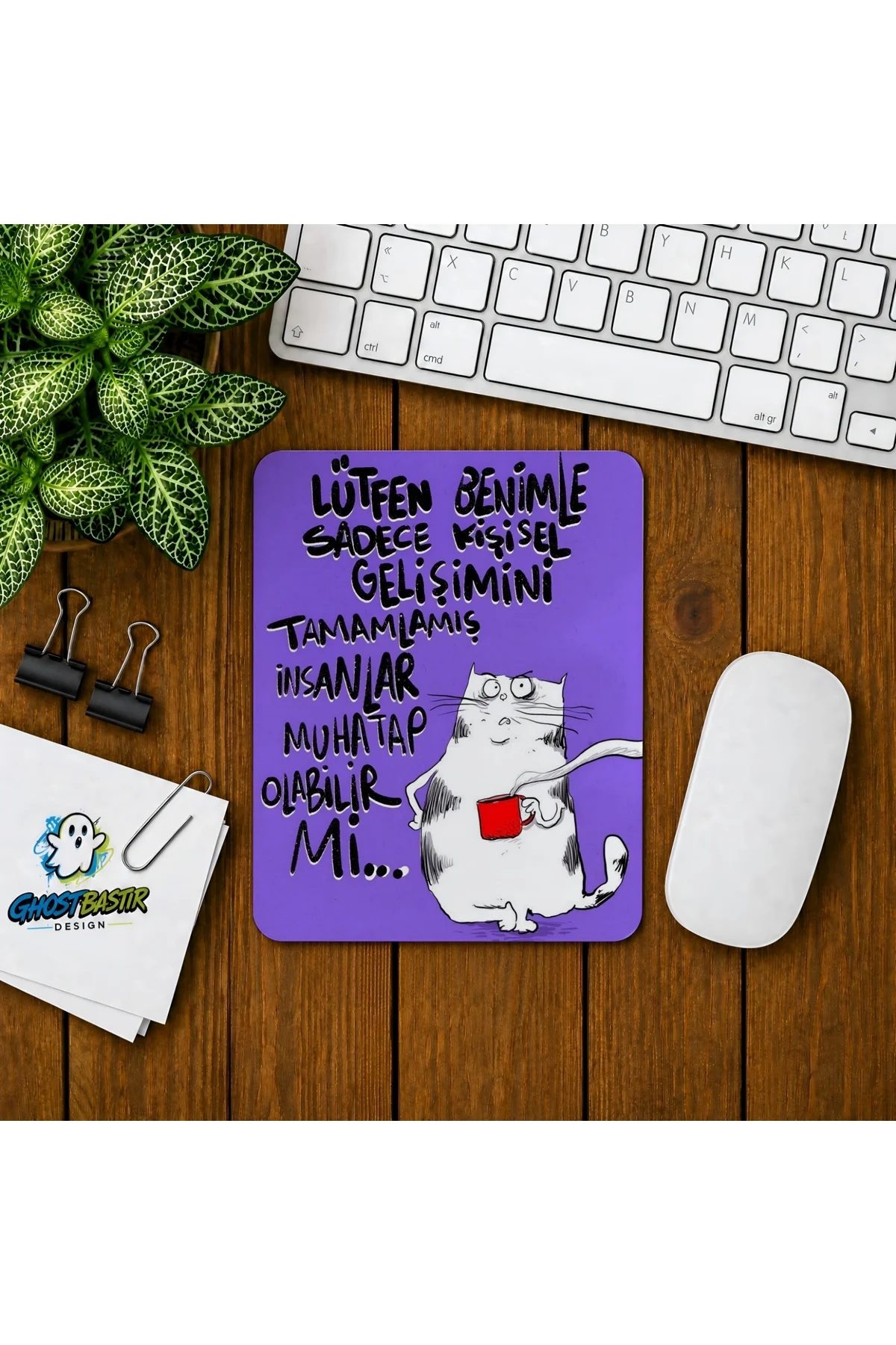 Komik Çizimli Baskılı Oyuncu Mousepad 0130