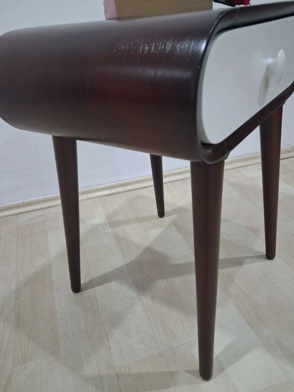 Komodin 13272 Torna RETRO Çekmece 1Adet Renk Porselen Kulp Kayın 