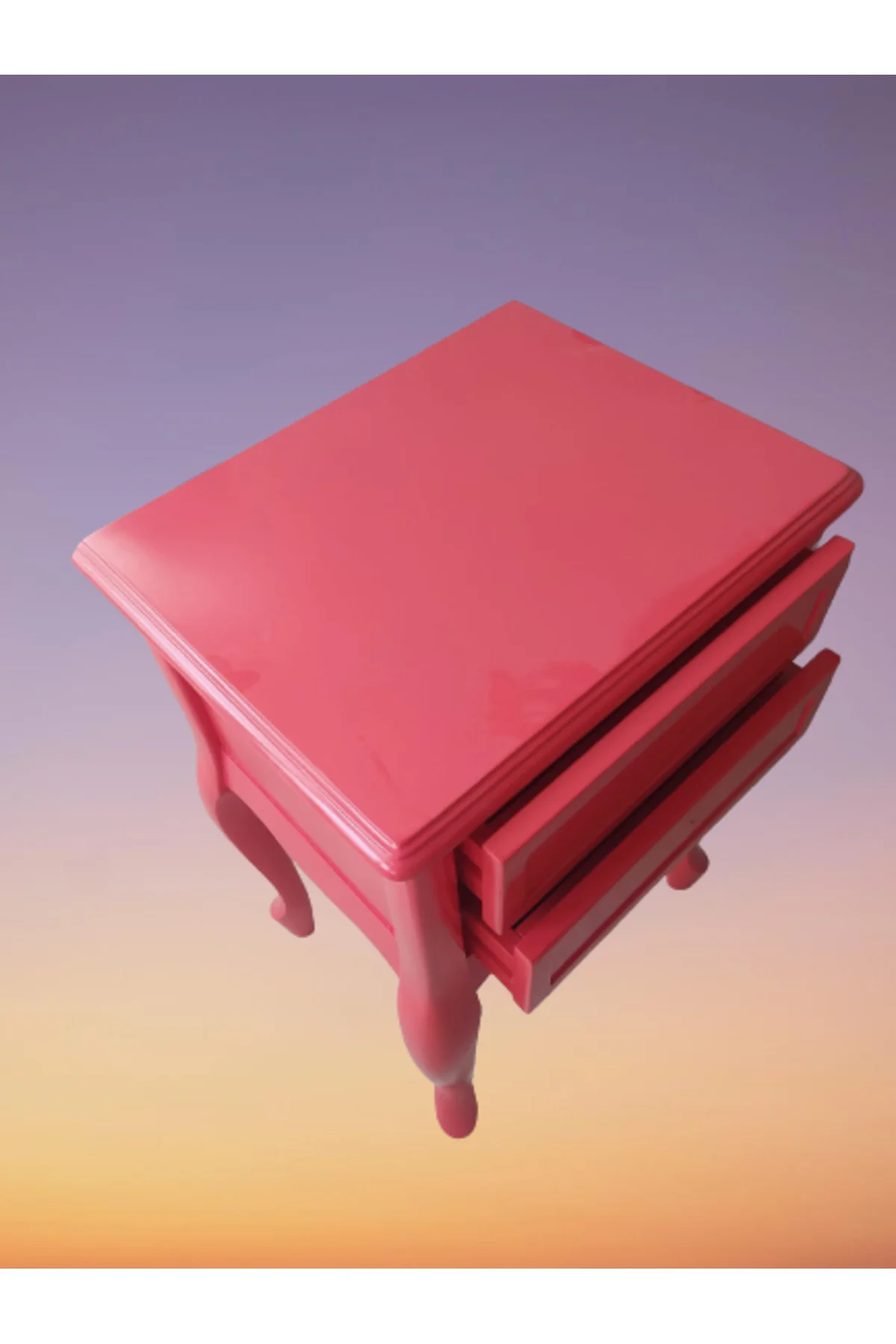 Komodin 18444 Klasik Model Kayın Aslan Ayak Pembe Renk Porselen kulp El Yapımı Komodin 18444 Klasik Model Kayın Aslan Ayak Pembe Renk Porselen kulp El Yapımı - Görsel 2