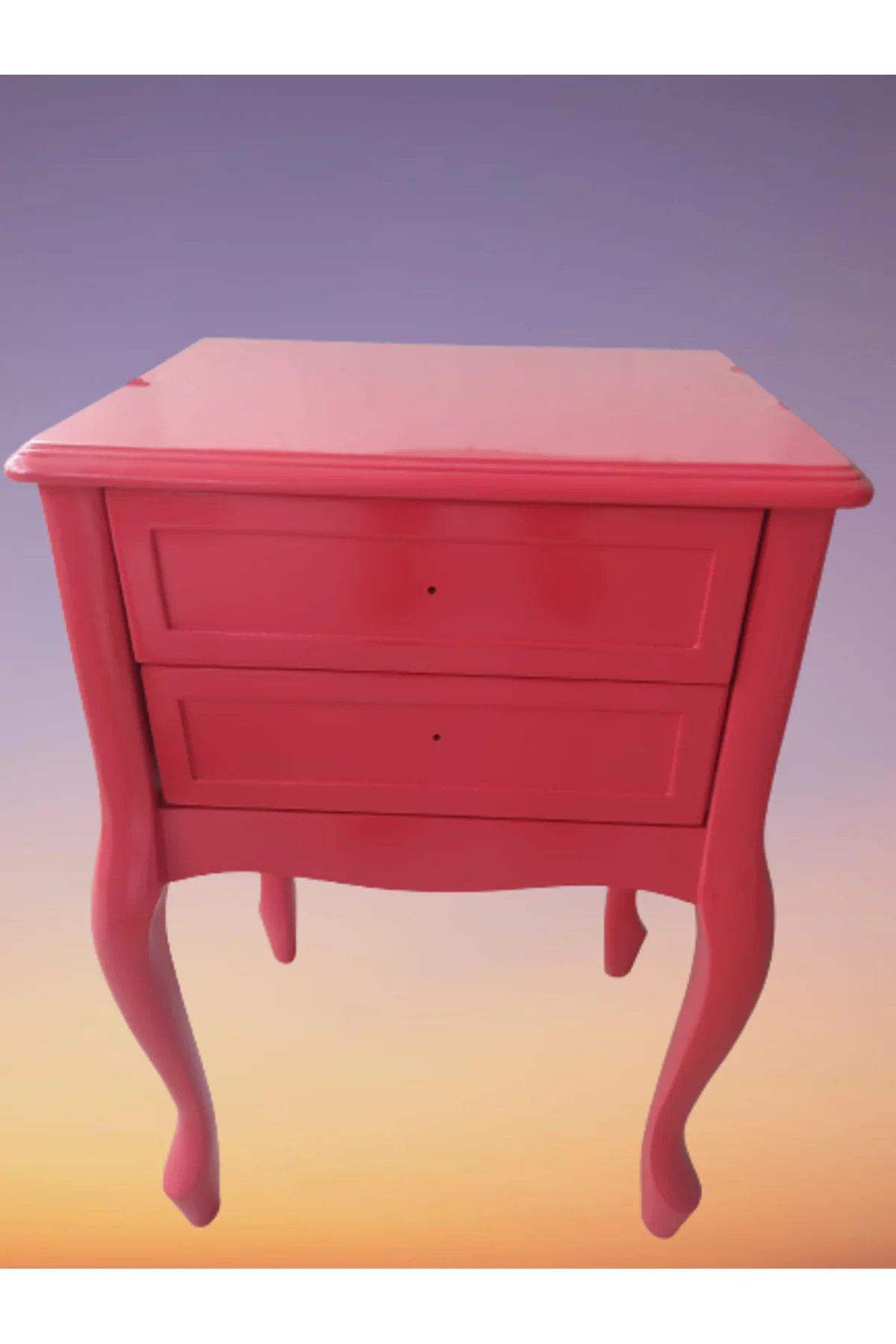 Komodin 18444 Klasik Model Kayın Aslan Ayak Pembe Renk Porselen kulp El Yapımı Komodin 18444 Klasik Model Kayın Aslan Ayak Pembe Renk Porselen kulp El Yapımı - Görsel 5