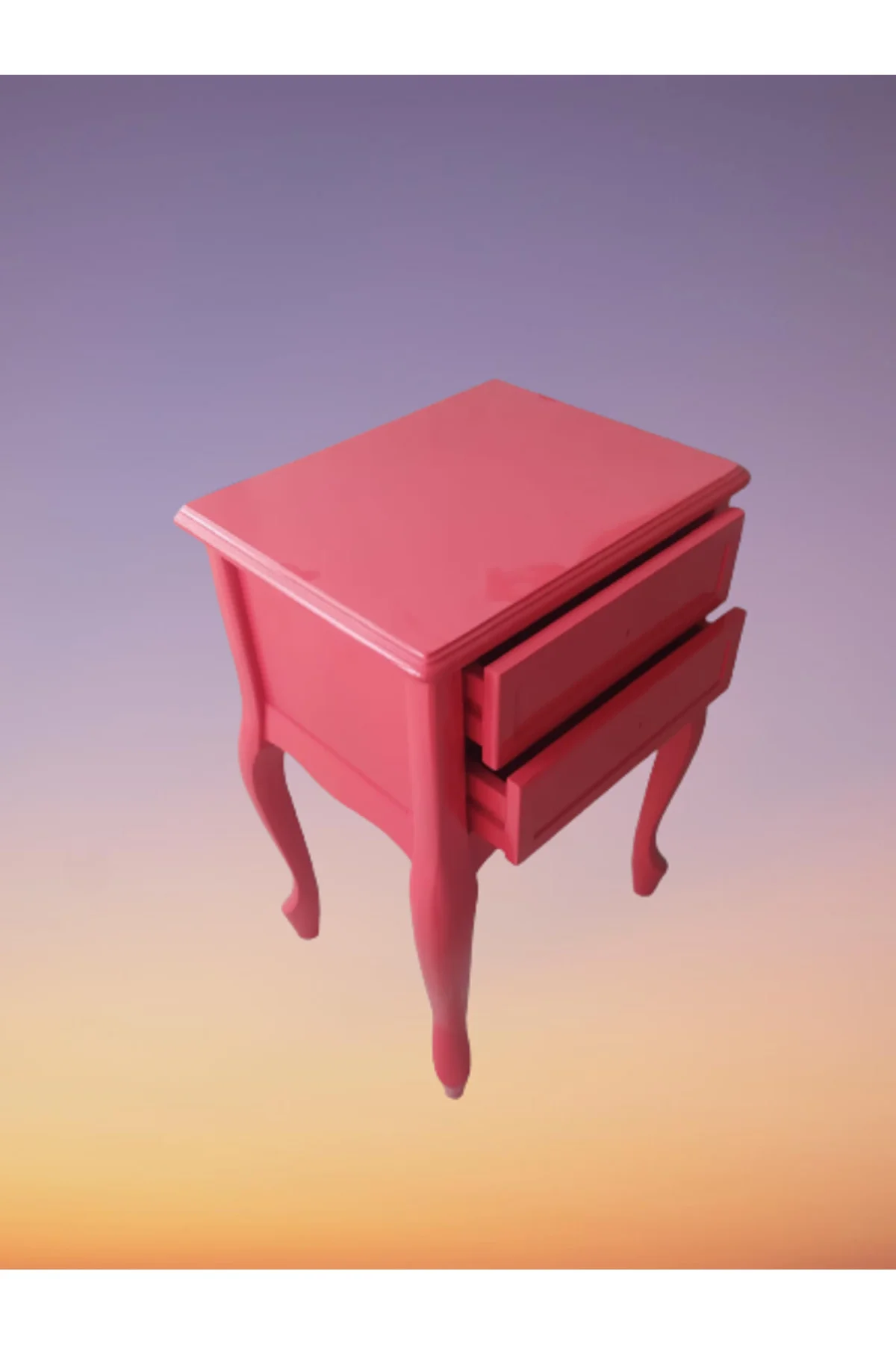 Komodin 18444 Klasik Model Kayın Aslan Ayak Pembe Renk Porselen kulp El Yapımı Komodin 18444 Klasik Model Kayın Aslan Ayak Pembe Renk Porselen kulp El Yapımı - Görsel 3
