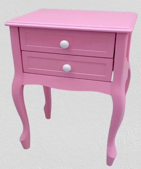 Komodin 90359 Model Klasik Kayın Aslan Ayak Parlak Pembe Lake Çif
