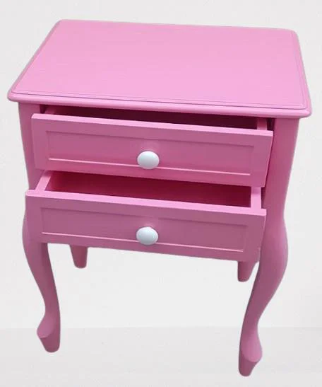 Komodin 90359 Model Klasik Kayın Aslan Ayak Parlak Pembe Lake Çif