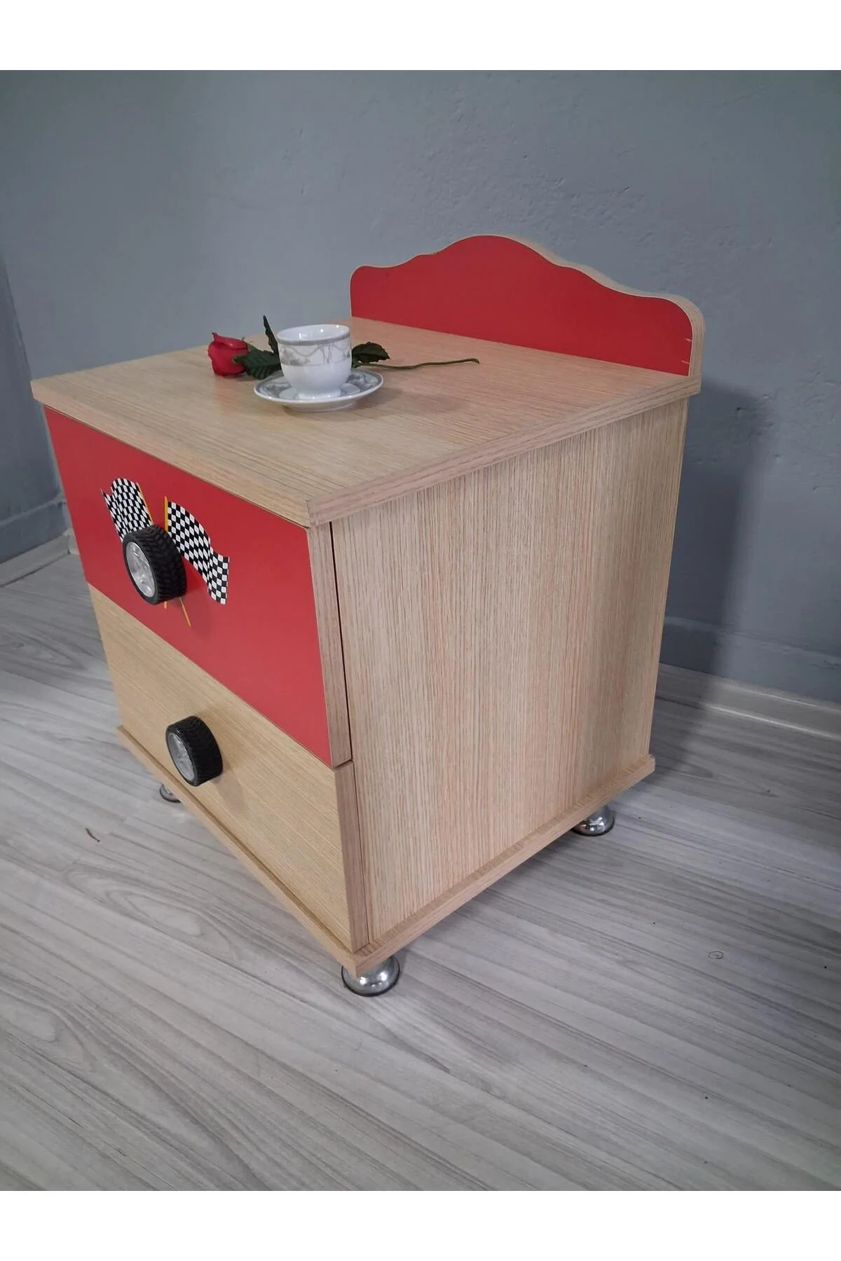 Komodin Formüla 90653 İki Çekmeceli Digital Baskı Yüksek Ayak Lastik Kulp Komodin Formüla 90653 İki Çekmeceli Digital Baskı Yüksek Ayak Lastik Kulp - Görsel 5