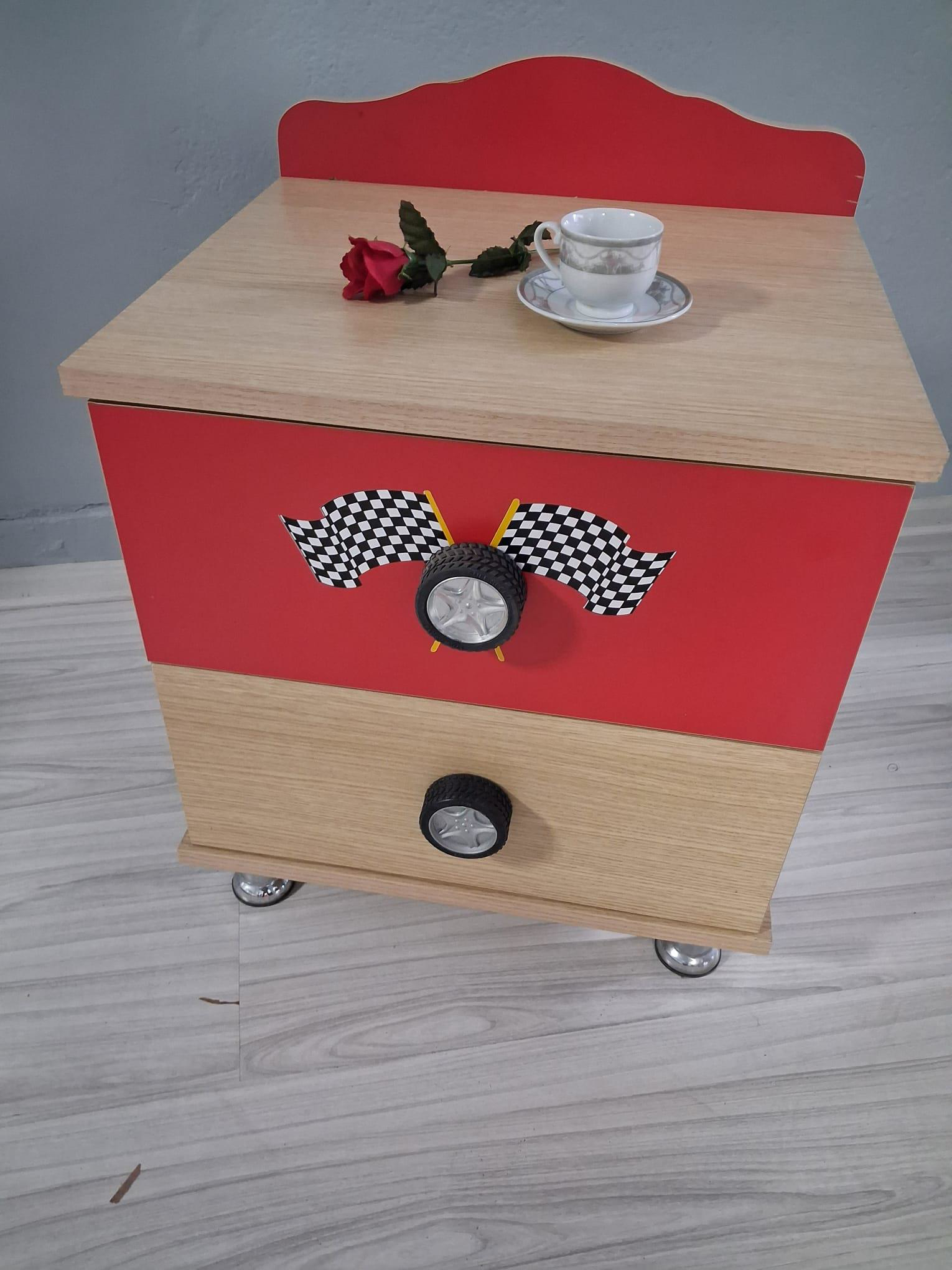 Komodin Formüla 90653 İki Çekmeceli Digital Baskı Yüksek Ayak Las