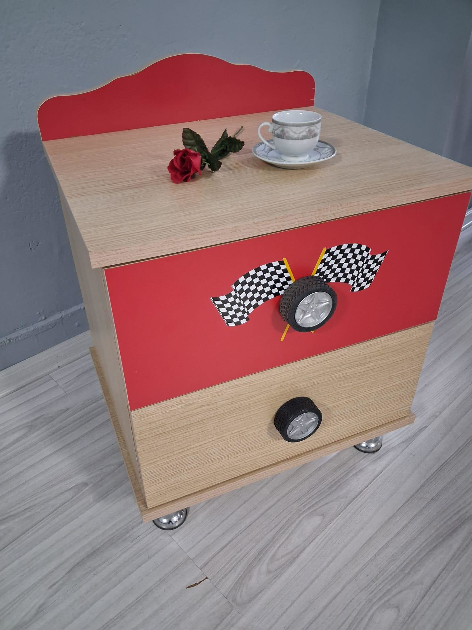 Komodin Formüla 90653 İki Çekmeceli Digital Baskı Yüksek Ayak Las