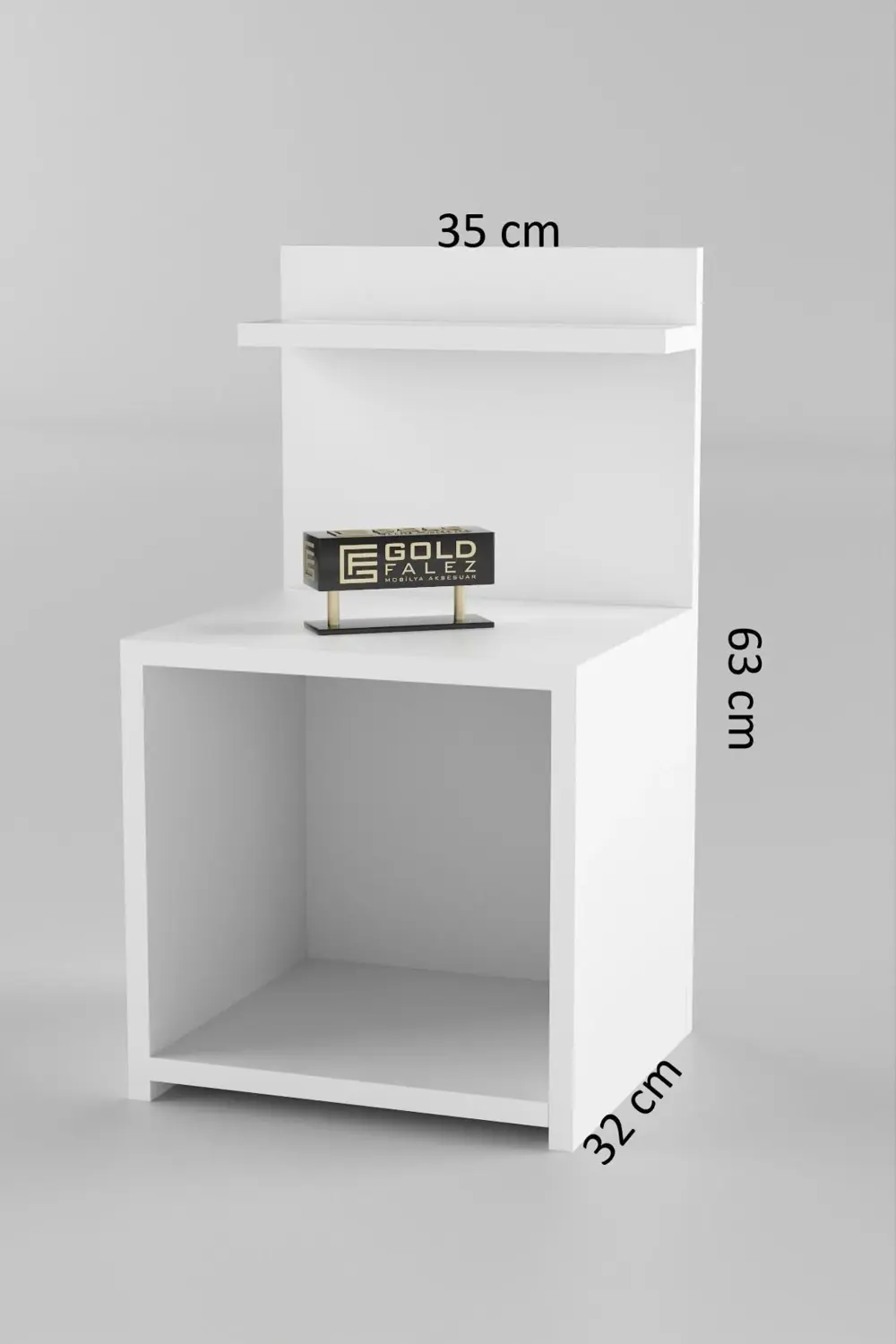 Komodin Raf Salon Ofis Dolabı Beyaz