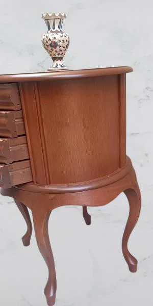 Komodin Şifonyer Model 90388 4 Çekmeceli Tahin Aslan Ayak Bombe S