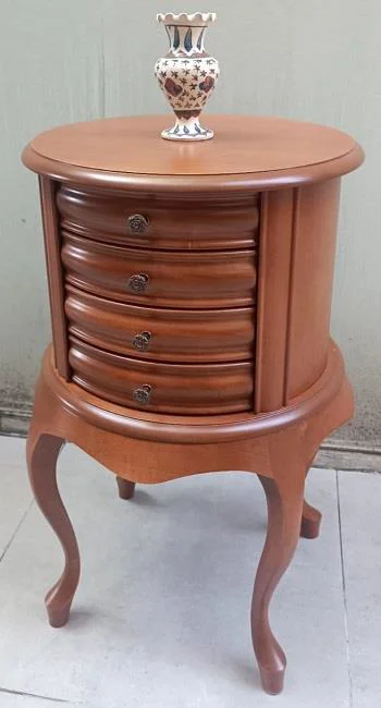 Komodin Şifonyer Model 90388 4 Çekmeceli Tahin Aslan Ayak Bombe S