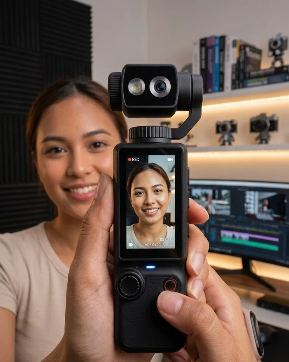 Kompakt 4K Vlog Kamera - Otomatik Odaklama ve Stereo Ses ile Yüksek Kalite