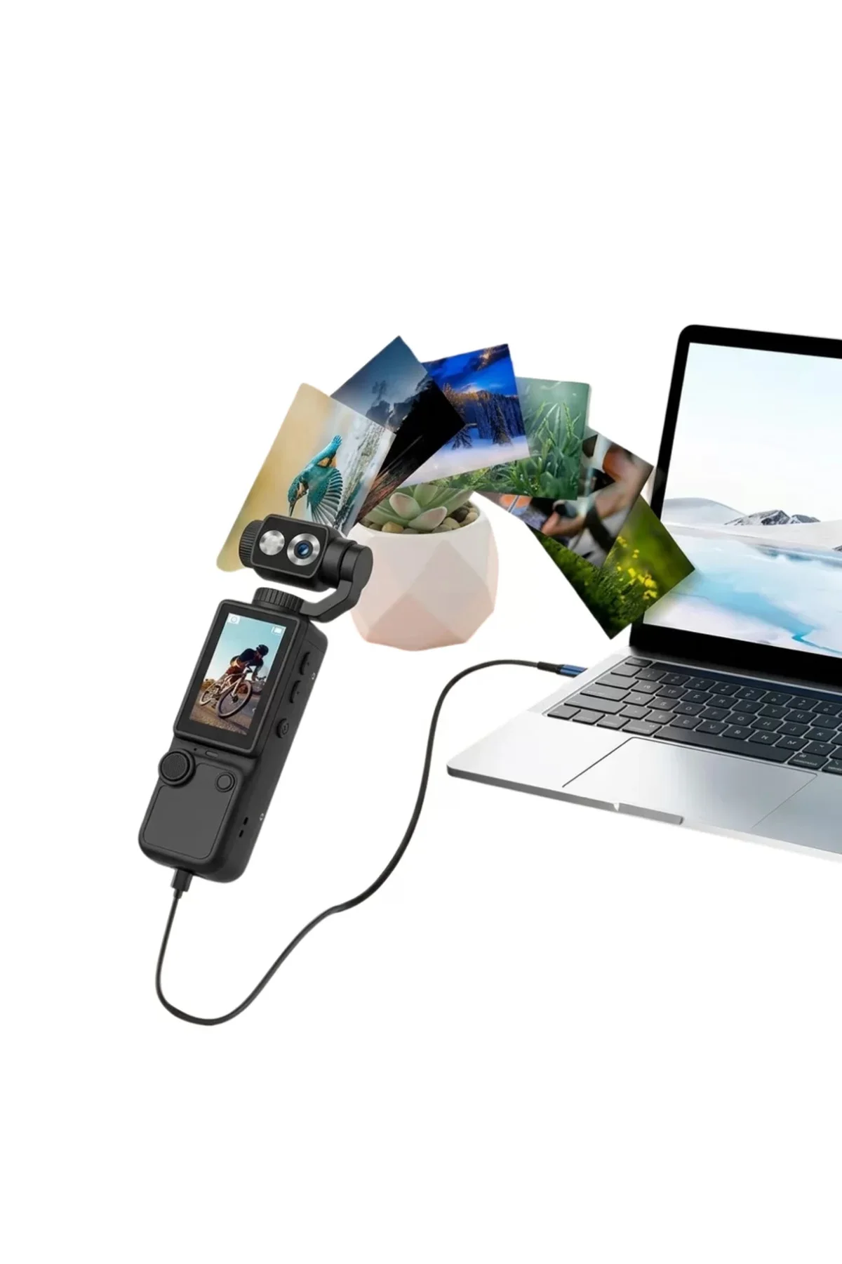 Kompakt 4K Vlog Kamera 2.0 IPS Ekran Otomatik Odaklama ve Stereo Ses Kayıtlı - TEOLSA2147-1173