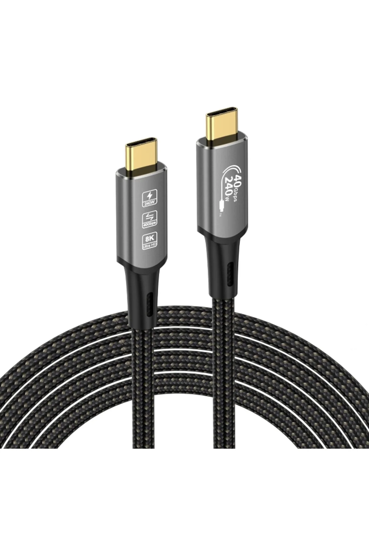 Kompakt 8K Usb4 Kablo 0.5 M 40Gbps Veri Transferi Kompakt 8K Usb4 Kablo 0.5 M 40Gbps Veri Transferi
