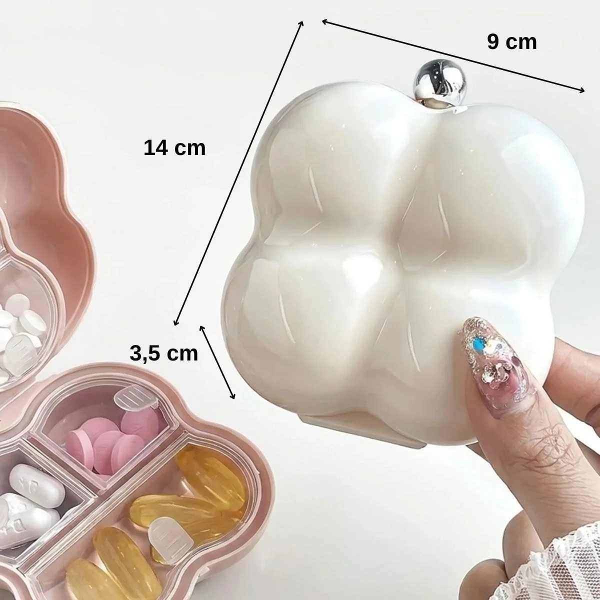 Kompakt Çiçek Model İlaç kutusu – 7 Bölmeli Günlük Ve Seyahat Tipi Mini Hap düzenleyici Bx40 Fiyatı, Yorumları ve Özellikleri