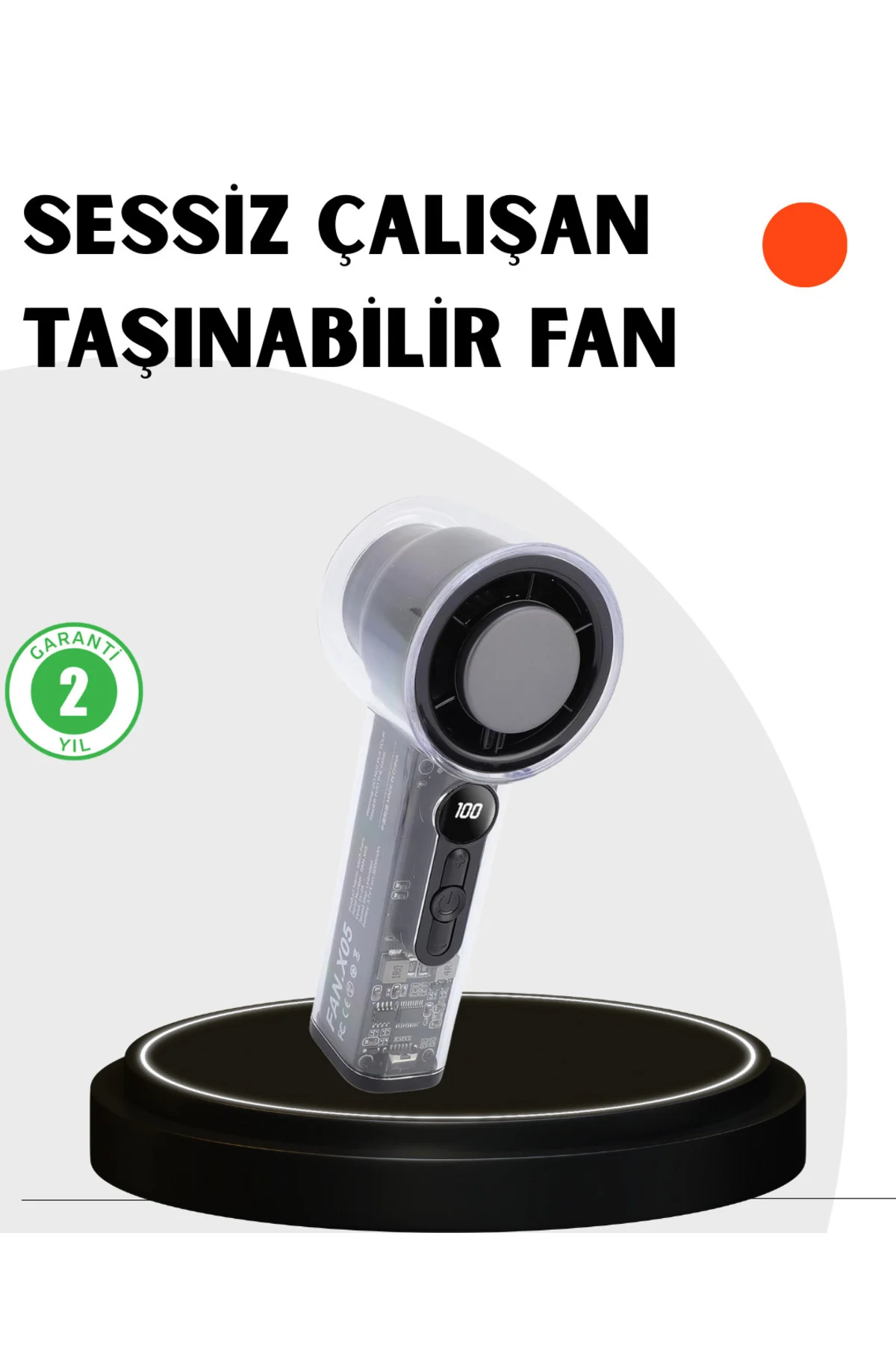 Kompakt Dijital Ekranlı Fan | 100 Seviye Hız + Sessiz Çalışma Kompakt Dijital Ekranlı Fan | 100 Seviye Hız + Sessiz Çalışma