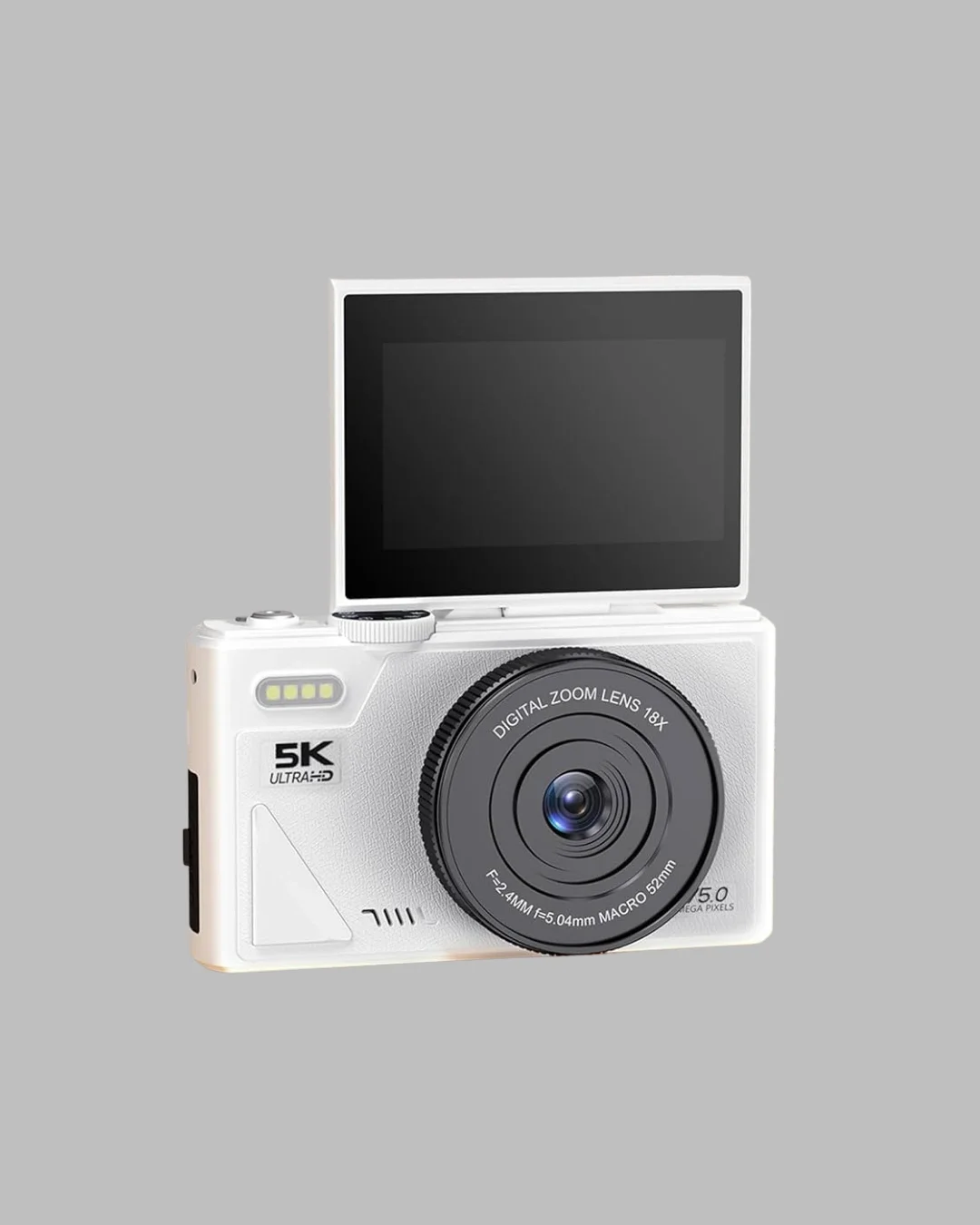 Kompakt Dijital Fotoğraf Makinesi Beyaz 18X Dijital Zoom Destekli Kompakt Dijital Fotoğraf Makinesi Beyaz 18X Dijital Zoom Destekli