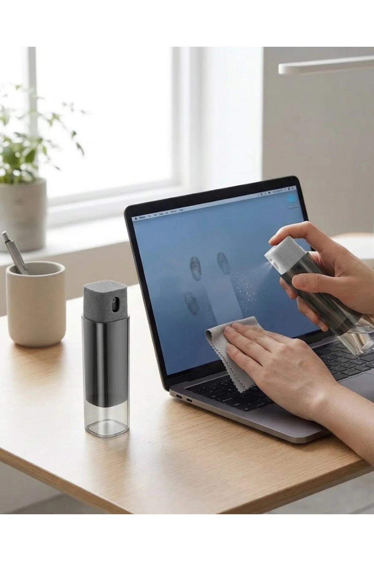 Kompakt Ekran Temizleme Sprey Şişesi Telefon Tablet Bilgisayar Te