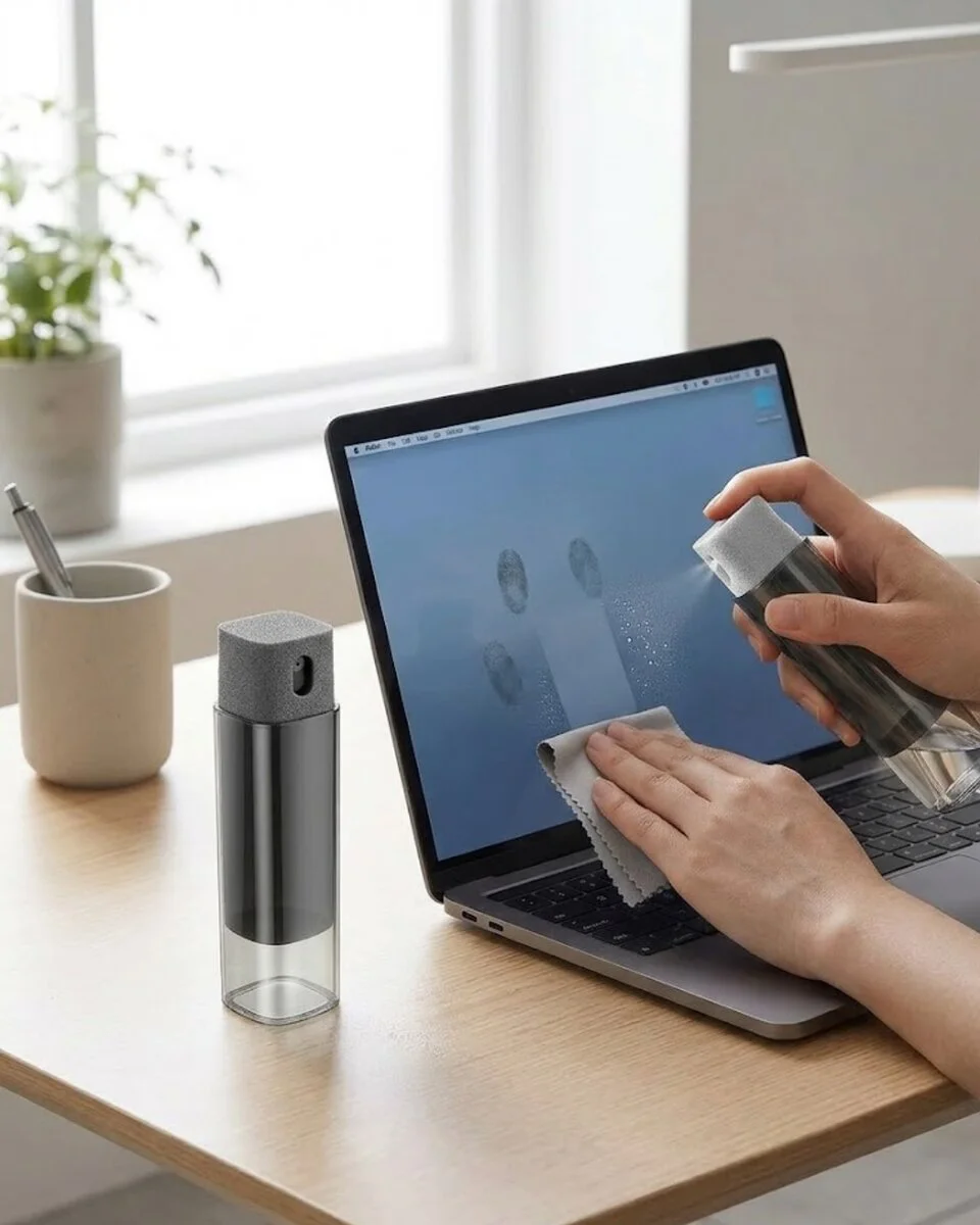 Kompakt Ekran Temizleme Sprey Şişesi - Telefon Tablet Bilgisayar Temizlik Çözümü