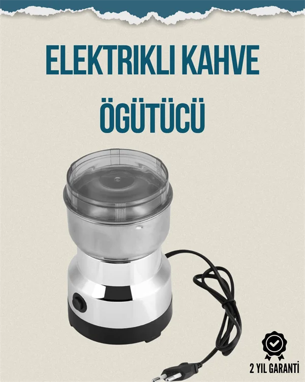 Kompakt Elektrikli Kahve ve Baharat Öğütücü | 14500 Devir, Şeffaf Kapaklı, Hediye İçin İdeal Fiyatı, Yorumları ve Özellikleri