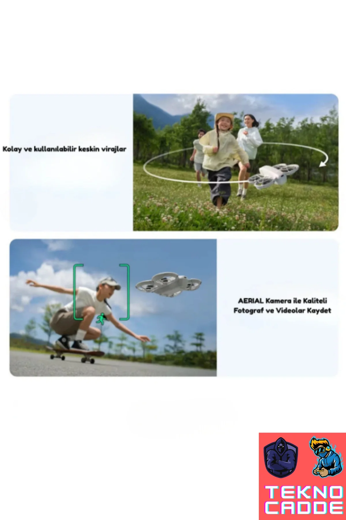 Kompakt Kumandalı Drone, 50 Metre Uçuş Mesafesi ve 480P Kamera Özelliği ile Gri Renk Seçeneği