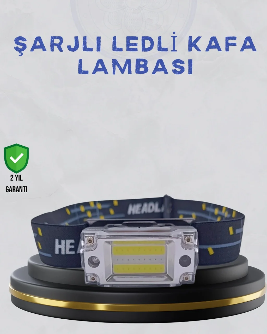 Kompakt Led Kafs Feneri Usb Şarjlı Manyetik 2 Işık Modlu 215 Lümen Çok Renkli