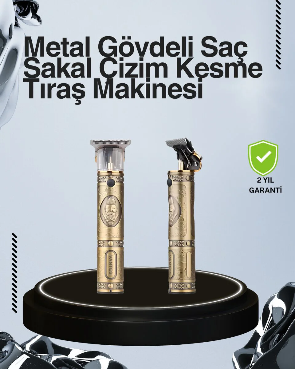 Kompakt Saç Sakal Kesme Makinesi - Uzun Pil Ömürlü, Profesyonel ve Ergonomik Tasarım