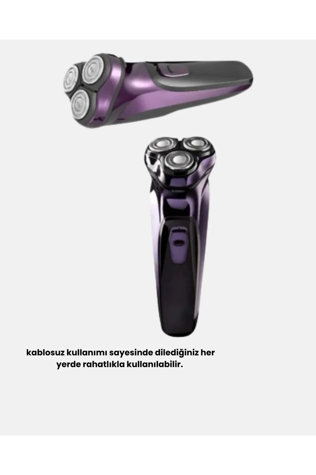 Kompakt Şarjlı Saç Sakal Tıraş Makinesi Kuru Kullanım Özellikli Kompakt Şarjlı Saç Sakal Tıraş Makinesi Kuru Kullanım Özellikli