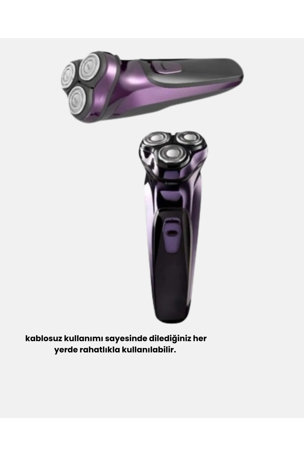 Kompakt Şarjlı Saç Sakal Tıraş Makinesi Kuru Kullanım Özellikli -