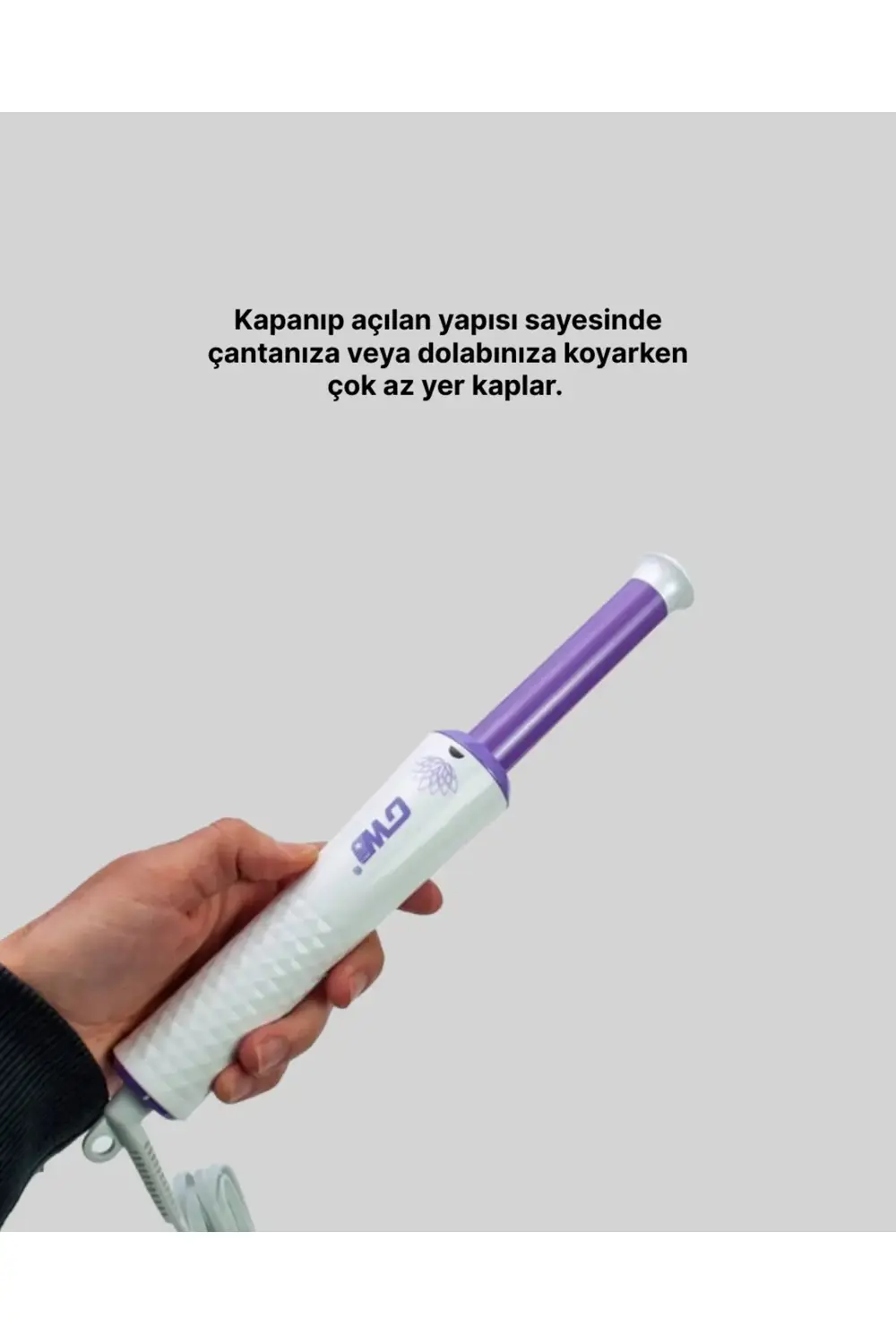 Kompakt Seyahat Tipi Saç Maşası – Parlak ve Sağlıklı Bukleler